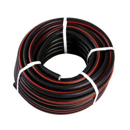 Шланг ТЭП 3-слойный армированный "Garnet Color" 3/4" (18х24мм), 25м, черный с красной полосой