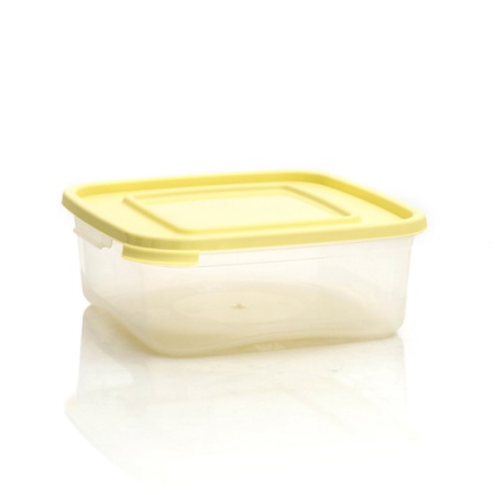 Контейнер для продуктов 0,7л квадратный п/эт. "Каскад"