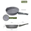 Сковорода алюмин. 18см (АП) Premium grey со съемной ручкой (018901) (Мечта)